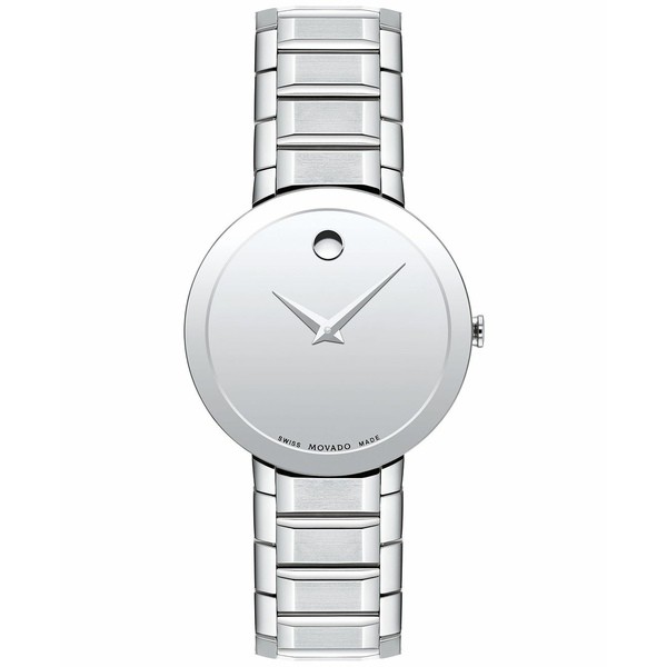 モバド レディース 腕時計 アクセサリー Women's Swiss Sapphire Stainless Steel Bracelet Watch 28mm Silver