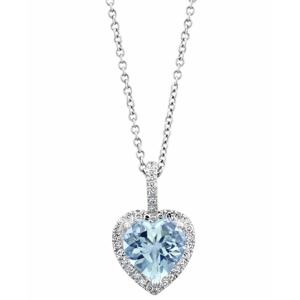 エフィー コレクション レディース ネックレス・チョーカー・ペンダントトップ アクセサリー EFFY® Aquamarine (1-1/2 ct. t.w.) & D