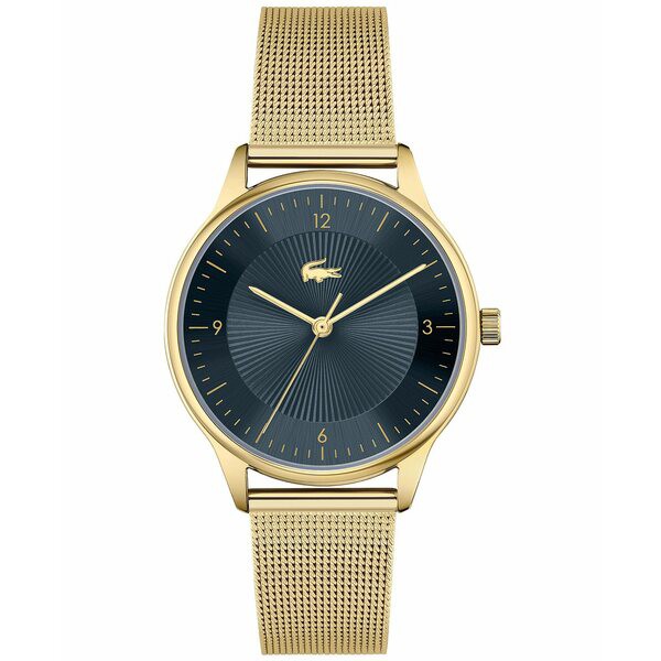 ラコステ レディース 腕時計 アクセサリー Women's Lacoste Club Gold-Tone Mesh Bracelet Watch 34mm Gold