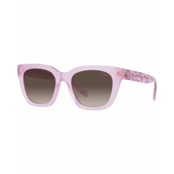 コーチ レディース サングラス＆アイウェア アクセサリー Women's Sunglasses, HC8318 C3449 52 Milky Purple