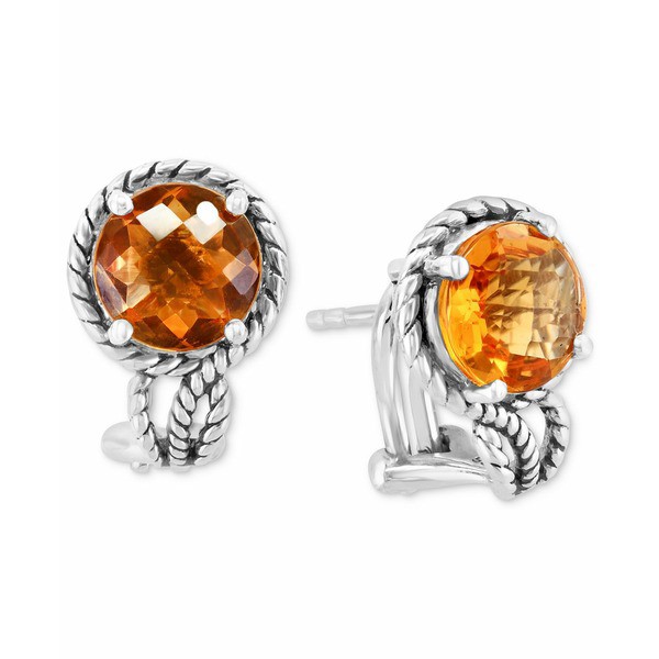 エフィー コレクション レディース ピアス＆イヤリング アクセサリー EFFY® Citrine Rope-Frame Stud Earrings (3-5/8 ct. t.w.) in