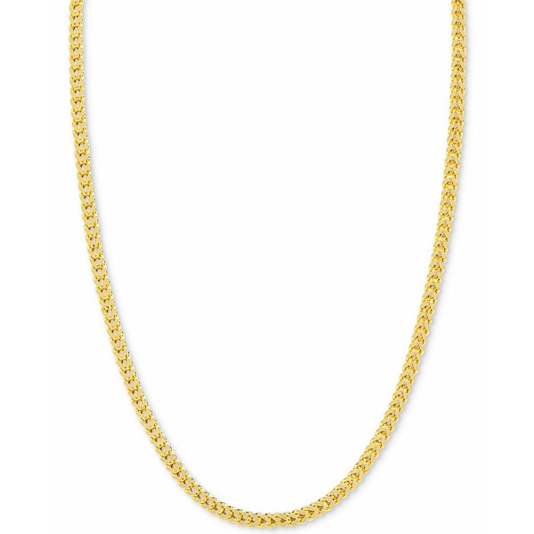 イタリアン ゴールド レディース ネックレス・チョーカー・ペンダントトップ アクセサリー 24" Franco Chain Necklace in 14k Gold Yello