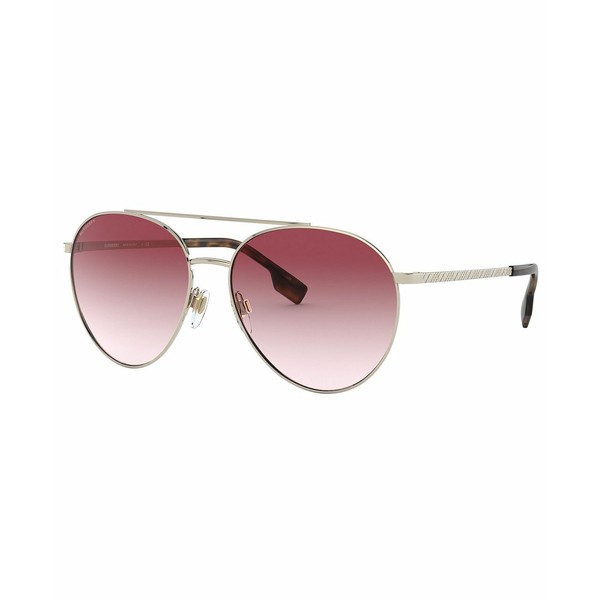 バーバリー レディース サングラス＆アイウェア アクセサリー Women's Sunglasses, BE3115 PALE GOLD/CLEAR GRADIENT PINK