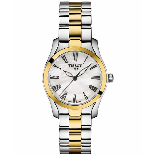 ティソット レディース 腕時計 アクセサリー Women's Swiss T-Wave Two-Tone Stainless Steel Bracelet Watch 30mm Two Tone