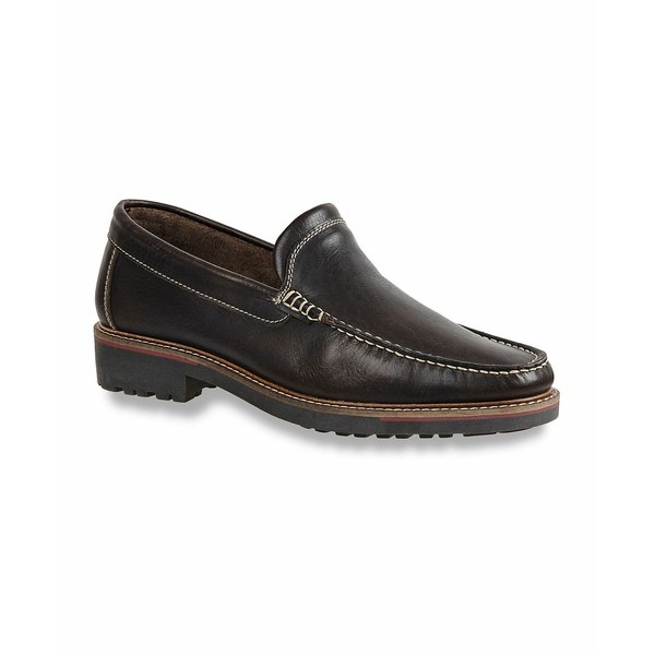 サンドロ・モスコローニ メンズ スリッポン・ローファー シューズ Men's Moc Toe Venetian Slip-On Brown