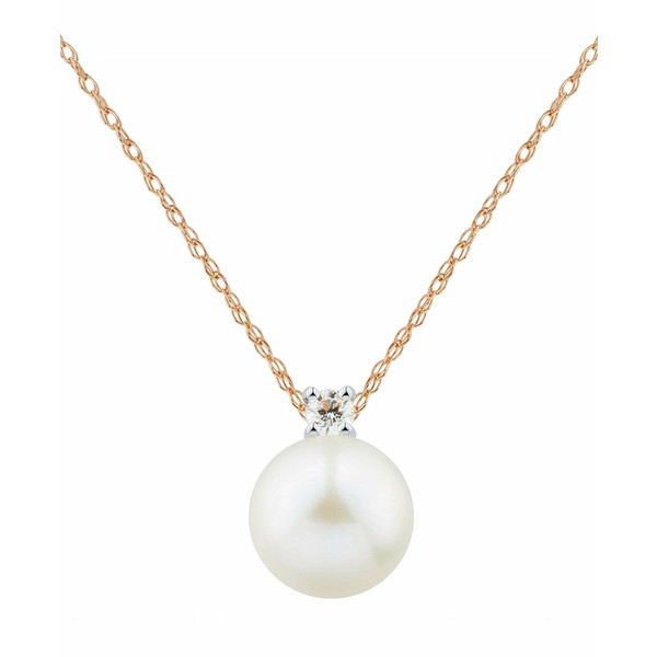 ホノラ レディース ネックレス・チョーカー・ペンダントトップ アクセサリー Cultured Ming Pearl (13mm) & Diamond (1/10 ct. t.w.) 18"