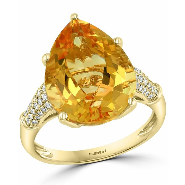 エフィー コレクション レディース リング アクセサリー EFFY® Citrine (8-7/8 ct. t.w.) & Diamond (1/5 ct. t.w.) Ring in 14k Gol