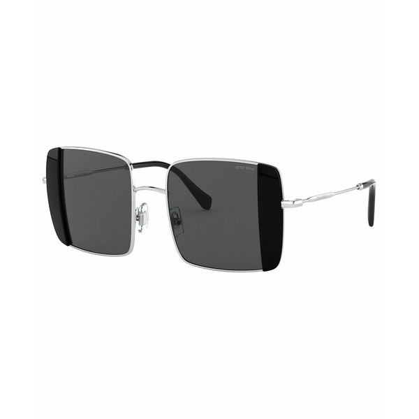 ミュウミュウ レディース サングラス＆アイウェア アクセサリー Women's Sunglasses SILVER/BLACK/GREY