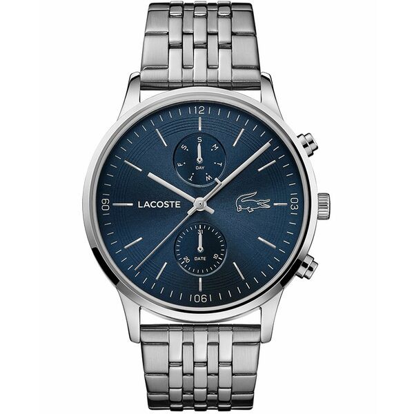 ラコステ メンズ 腕時計 アクセサリー Men's Chronograph Madrid Stainless Steel Bracelet Watch 43mm Silver