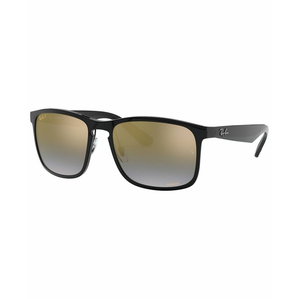 レイバン メンズ サングラス・アイウェア アクセサリー Polarized Sunglasses, RB4264 58 BLACK/BLUE MIR GOLD GRADIENT POLAR