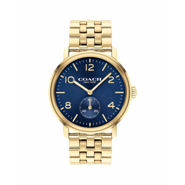 コーチ メンズ 腕時計 アクセサリー Men's Harrison Gold-Tone Bracelet Watch 42mm Gold-Tone