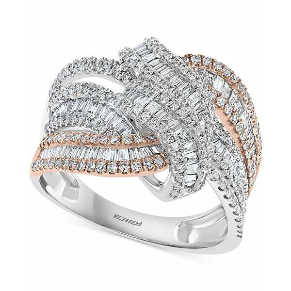 エフィー コレクション レディース リング アクセサリー EFFY® Diamond Baguette Multirow Looped Statement Ring (1-1/5 ct. t.w.)