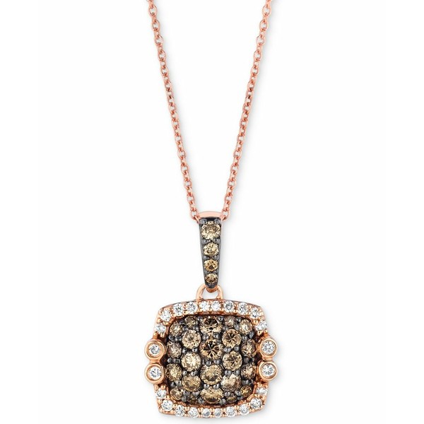 ルヴァン レディース ネックレス・チョーカー・ペンダントトップ アクセサリー Chocolatier® Diamond Square Cluster 18" Pendant Ne