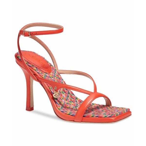 コーチ レディース サンダル シューズ Women's Kaia Strappy Stiletto Sandals Red Orange