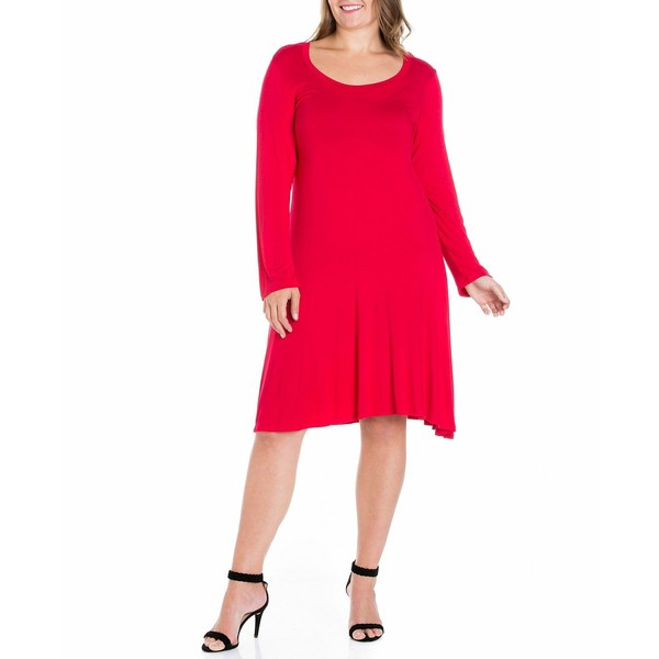 新品即納 ２４セブンコンフォート Women's Plus Size Flared Dress Redの通販はau PAY マーケット - asty｜商品ロットナンバー：496009651 レディース ワンピース トップス 限定品新作