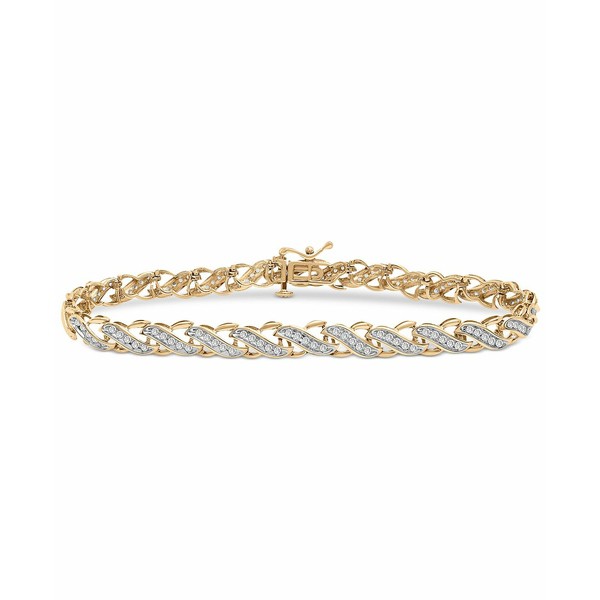 ラップド イン ラブ レディース ブレスレット・バングル・アンクレット アクセサリー Diamond Diagonal Link Bracelet (1 ct. t.w.) in 1