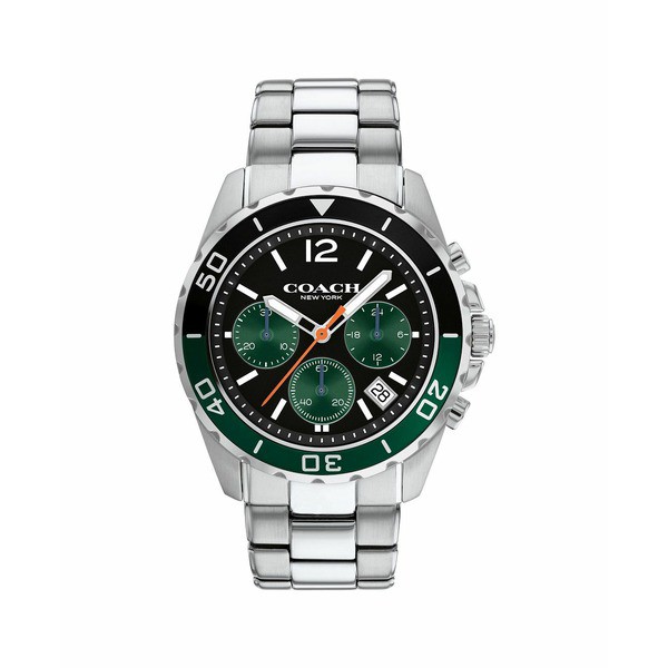 コーチ メンズ 腕時計 アクセサリー Men's Kent Stainless Steel Bracelet Watch 44mm Stainless Steel