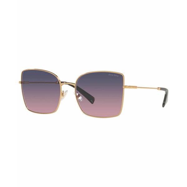 ミュウミュウ レディース サングラス＆アイウェア アクセサリー Women's Sunglasses, MU 51WS 59 Antique Gold-Tone