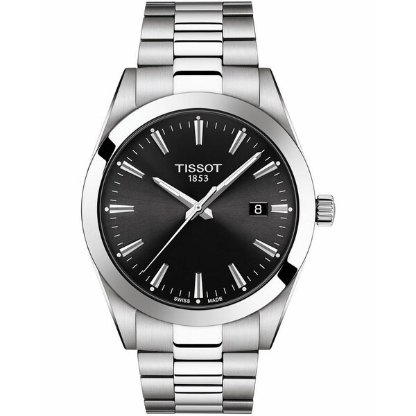 ティソット メンズ 腕時計 アクセサリー Men's Swiss T-Classic Gentleman Stainless Steel Bracelet Watch Watch 40mm Silver