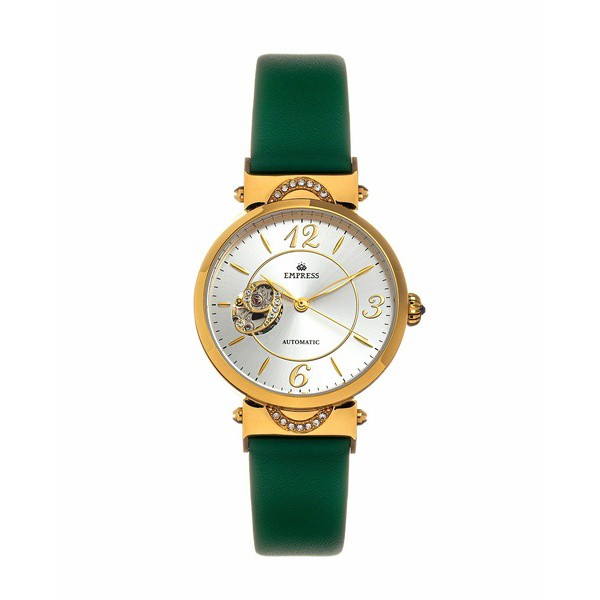 エンプレス レディース 腕時計 アクセサリー Women's Alouette Automatic Semi Skeleton Fuchsia or Blue or Green or Black or Light Br