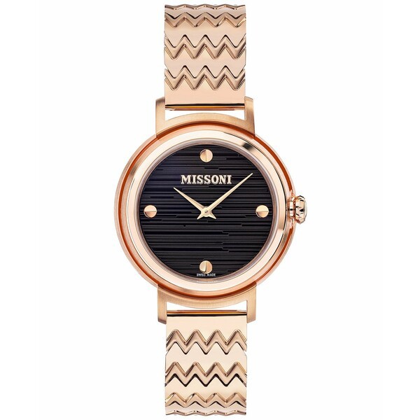 ミッソーニ レディース 腕時計 アクセサリー Women's Swiss Fiammato Rose Gold Ion Plated Stainless Steel Bracelet Watch 37mm Ip Ros