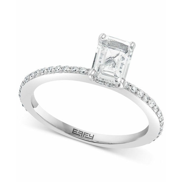 エフィー コレクション レディース リング アクセサリー EFFY® White Sapphire (1-1/20 ct. t.w.) & Diamond (1/3 ct. t.w.) Ring in