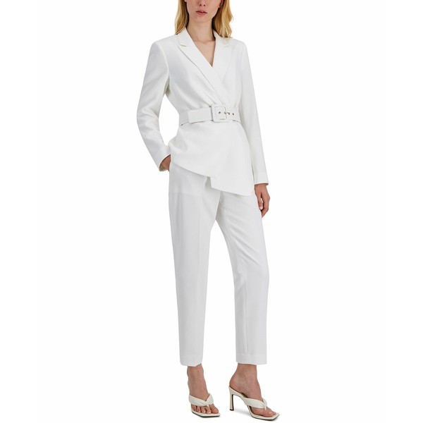 タハリエーエスエル レディース カジュアルパンツ ボトムス Belted Pantsuit Ivory