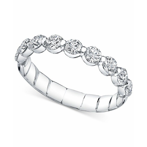 セイレーン レディース リング アクセサリー Diamond Anniversary Comfort-Fit Band (1 ct. t.w.) in 14k White Gold White Gold