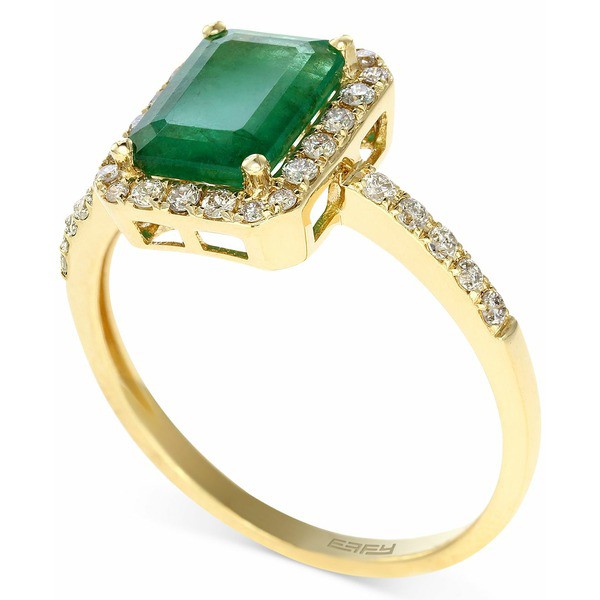 エフィー コレクション レディース リング アクセサリー Brasilica by EFFY® Emerald (1-3/8 ct. t.w.) and Diamond (1/4 ct. t.w.)