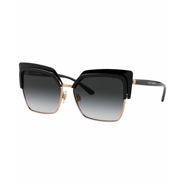 ドルチェ＆ガッバーナ レディース サングラス＆アイウェア アクセサリー Women's Sunglasses, DG6126 BLACK/PINK GOLD/GREY GRADIENT