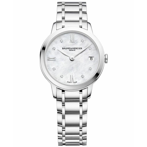 ボーム＆メルシエ レディース 腕時計 アクセサリー Women's Swiss Classima Diamond-Accent Stainless Steel Bracelet Watch 31mm M0A103