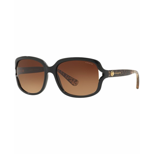 コーチ レディース サングラス＆アイウェア アクセサリー Sunglasses, HC8169 BLACK/BROWN GRADIENT