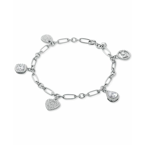 マイケルコース レディース ブレスレット・バングル・アンクレット アクセサリー Sterling Silver Crystal Charm Bracelet Silver