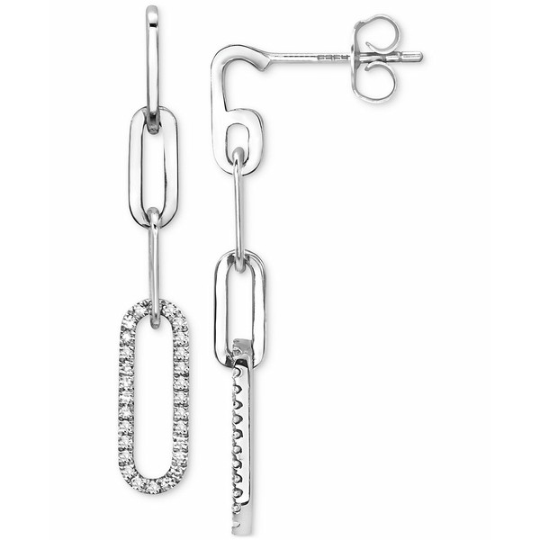 エフィー コレクション レディース ピアス＆イヤリング アクセサリー EFFY® Diamond Paperclip Link Drop Earrings (1/5 ct. t.w.) i