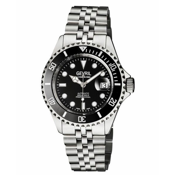 ジェビル メンズ 腕時計 アクセサリー Men's Wall Street Swiss Automatic Stainless Steel Bracelet Watch 43mm Stainless Steel