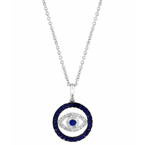 エフィー コレクション レディース ネックレス・チョーカー・ペンダントトップ アクセサリー EFFY® Sapphire (1/3 ct. t.w.) & Diamo