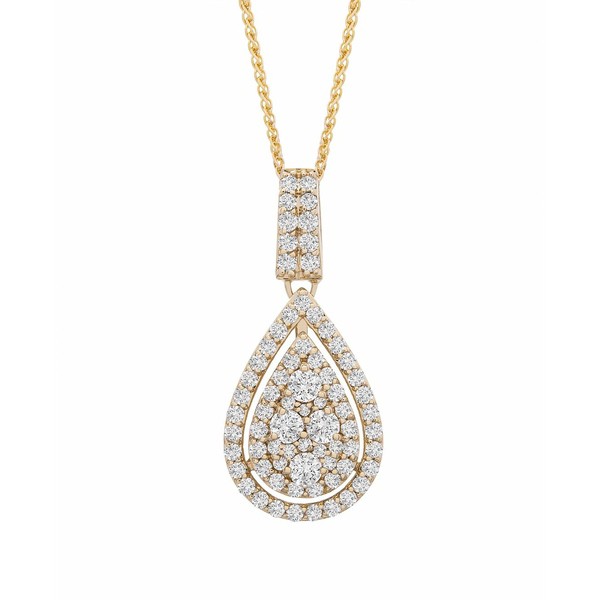 ラップド イン ラブ レディース ネックレス・チョーカー・ペンダントトップ アクセサリー Diamond Pavé Teardrop 18" Pendant Nec