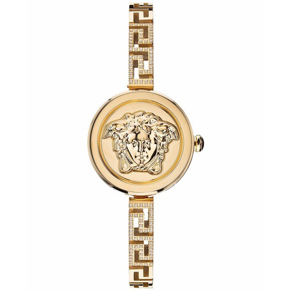 ヴェルサーチ レディース 腕時計 アクセサリー Women's Swiss Medusa Secret Gold Ion Plated Stainless Steel Bracelet Watch 25mm Ip Y