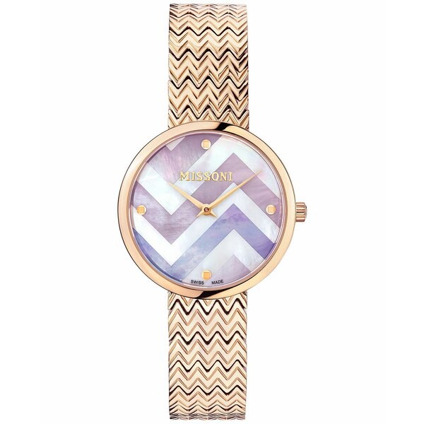 ミッソーニ レディース 腕時計 アクセサリー Women's Swiss M1 Rose Gold Ion Plated Stainless Steel Bracelet Watch 34mm Ip Rose Gold