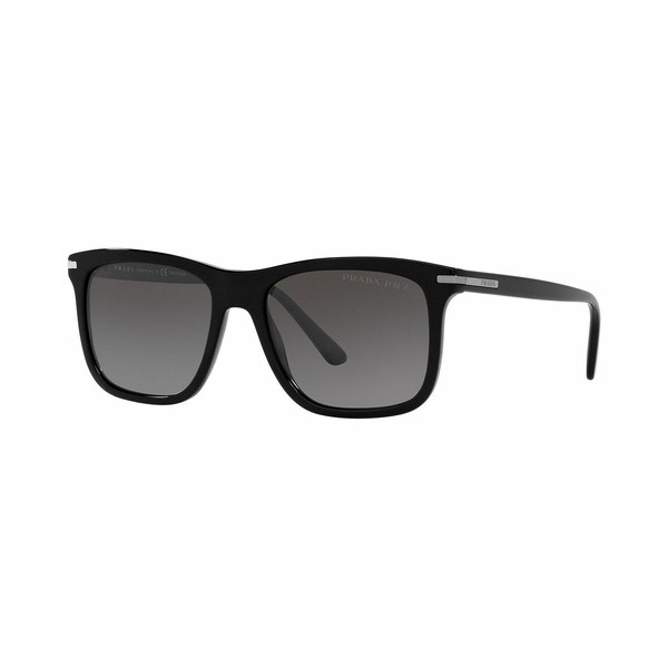 プラダ メンズ サングラス・アイウェア アクセサリー Men's Sunglasses, PR 18WS 56 BLACK/POLAR GREY GRADIENT