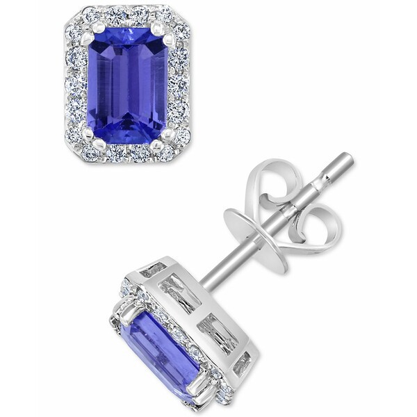 エフィー コレクション レディース ピアス＆イヤリング アクセサリー EFFY® Tanzanite (7/8 ct. t.w.) & Diamond (1/5 ct. t.w.) Hal