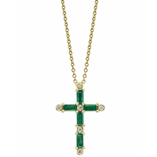 エフィー コレクション レディース ネックレス・チョーカー・ペンダントトップ アクセサリー EFFY® Emerald (1/2 ct. t.w.) & Diamon