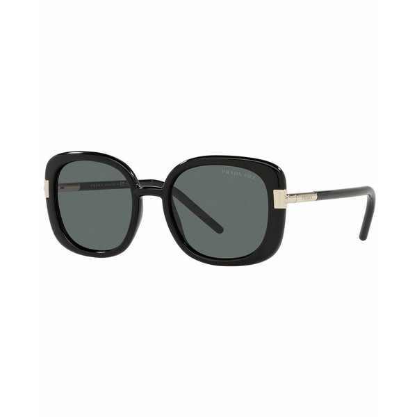 プラダ レディース サングラス＆アイウェア アクセサリー Women's Polarized Sunglasses, PR 04WS 53 BLACK/POLAR DARK GREY