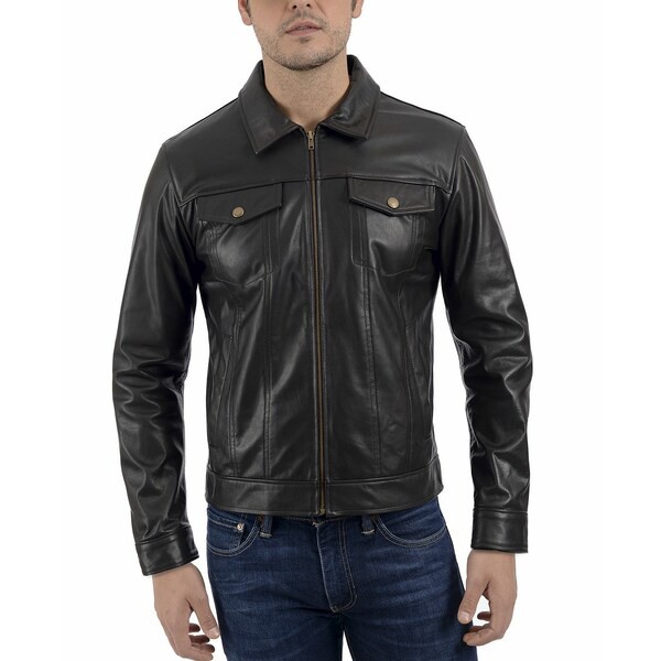 フライ メンズ ジャケット＆ブルゾン アウター Men's Trucker Jacket Dark Brown