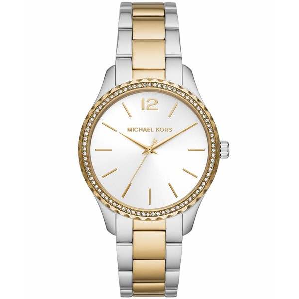 マイケルコース レディース 腕時計 アクセサリー Women's Layton Three-Hand Two-Tone Stainless Steel Bracelet Watch 38mm Two-tone