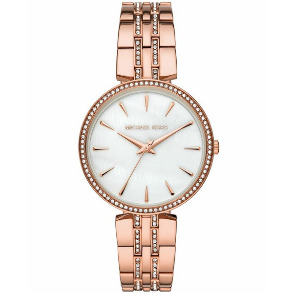 マイケルコース レディース 腕時計 アクセサリー Women's Annabeth Three-Hand Rose Gold-Tone Bracelet Watch 37mm Rose Gold-Tone