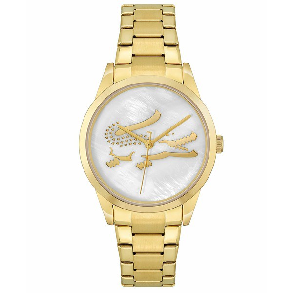 ラコステ レディース 腕時計 アクセサリー Women's LadyCroc Gold-Tone Bracelet Watch 32mm Gold