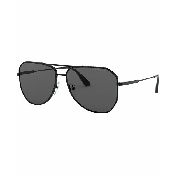 プラダ メンズ サングラス・アイウェア アクセサリー Polarized Sunglasses, 0PR 63XS BLACK/POLAR GREY