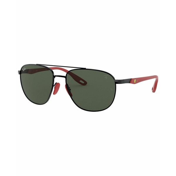 レイバン メンズ サングラス・アイウェア アクセサリー Sunglasses, RB3659M 57 BLACK/DARK GREEN