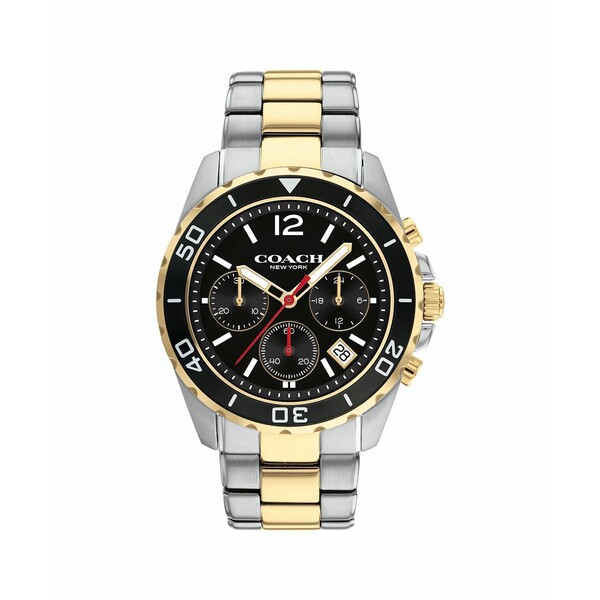 コーチ メンズ 腕時計 アクセサリー Men's Kent Two-Tone Stainless Steel Bracelet Watch 44mm Two-tone Stainless Steel